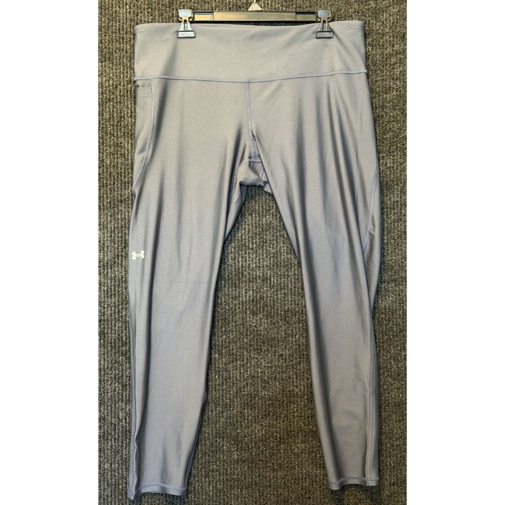 Under Armour Women's  Tech HiRise Full‎ Length Legging Slate Blue Athleisure NWT